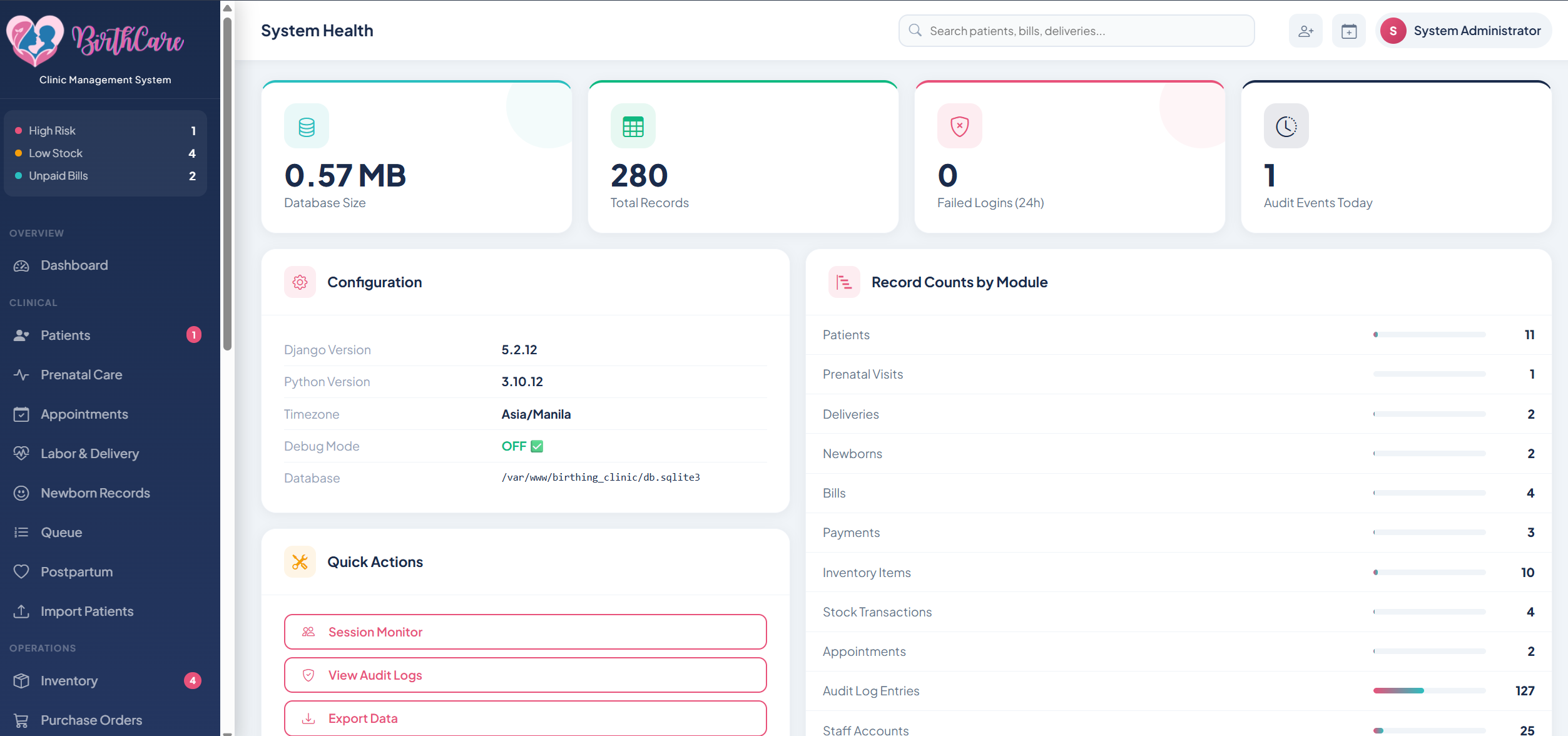 System Health