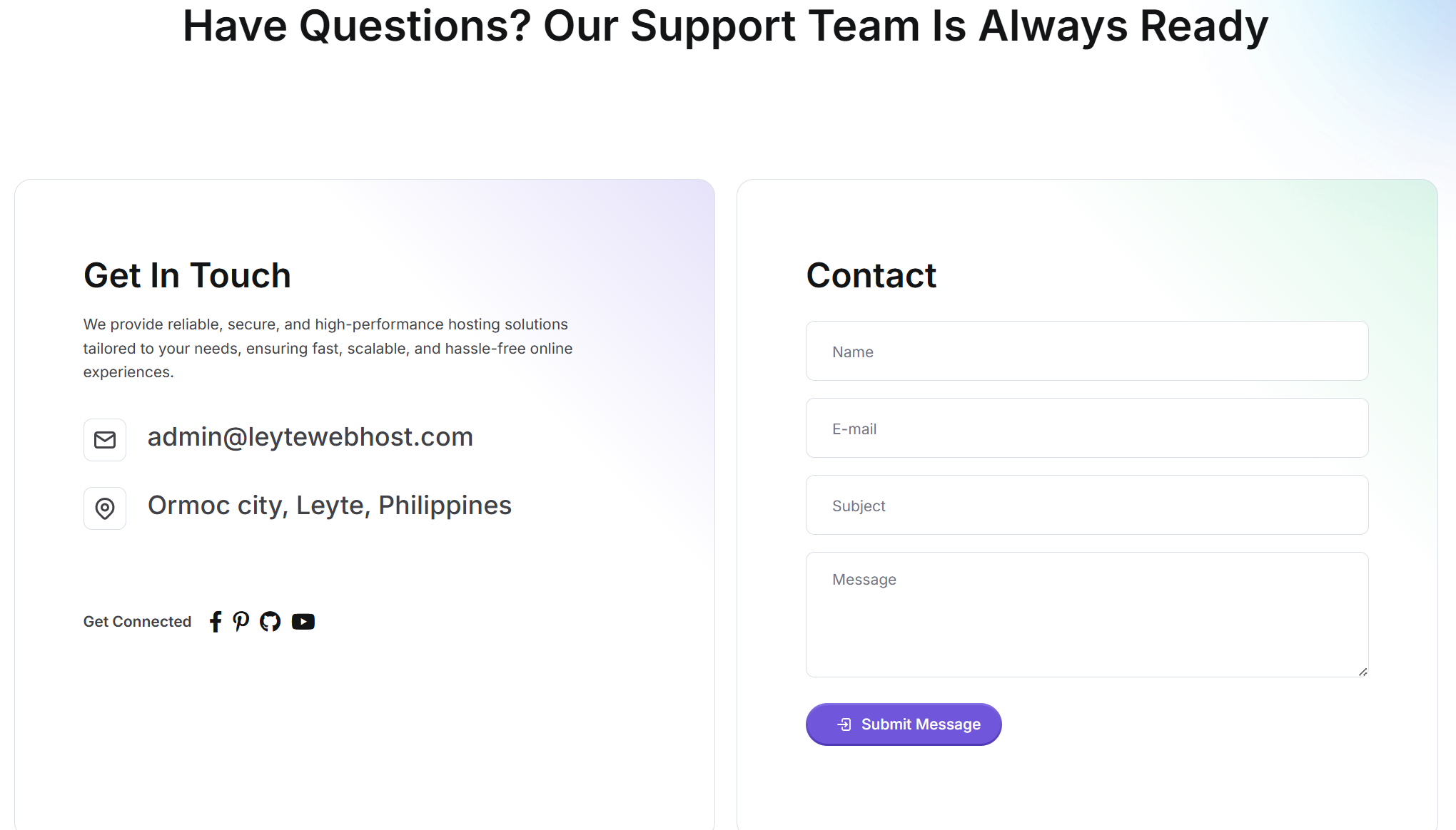 Reliable Support